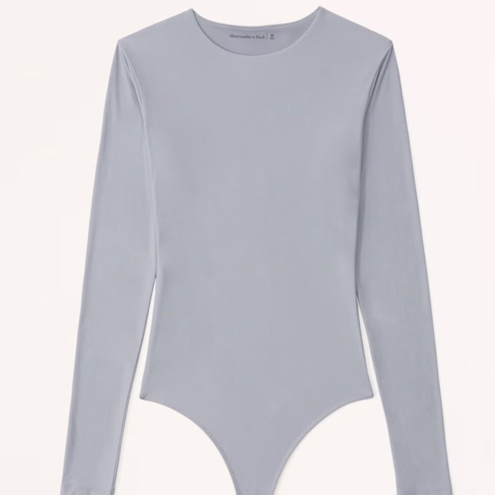 Abercrombie & Fitch Soft Matte Seamless Long-Sleeve Crew Bodysuit
